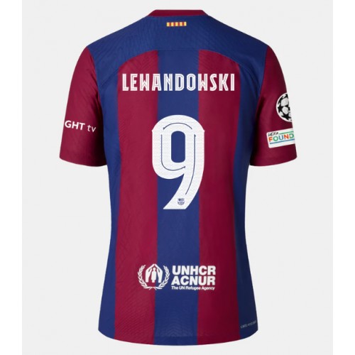 Pánský Fotbalový dres Barcelona Robert Lewandowski #9 2023-24 Domácí Krátký Rukáv